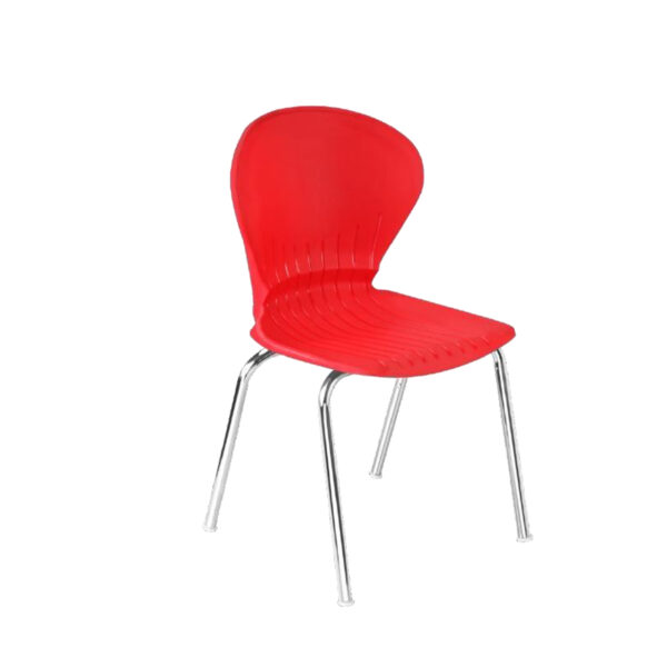 Modern Cafeteria Chair – Curved Design