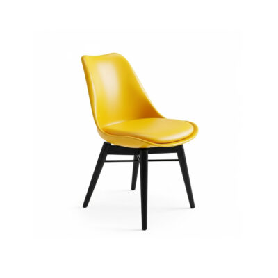 Yellow Cafeteria Chair | Vibrant Modern Café Chair