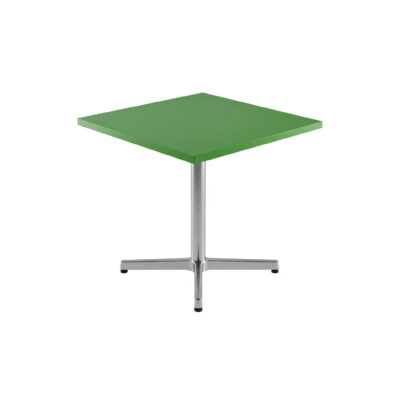 Pedestal Base Square Cafeteria Table (Green Top)