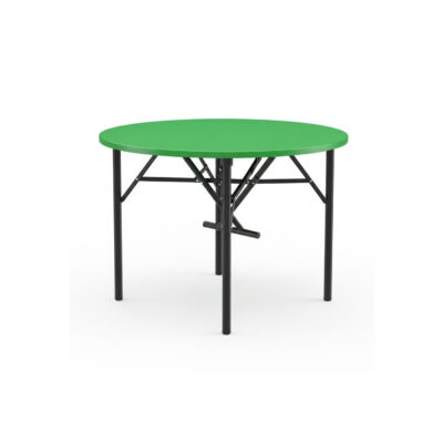Round Green Folding Cafeteria Table