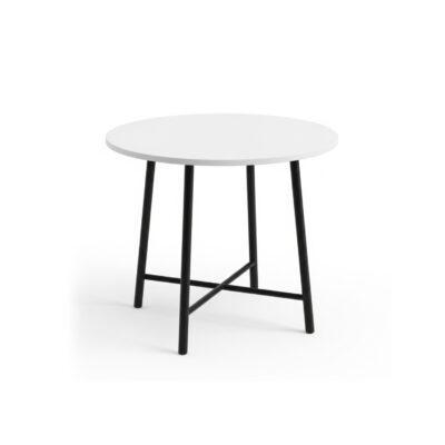 Modern Round Center Table with Metal Support Frame