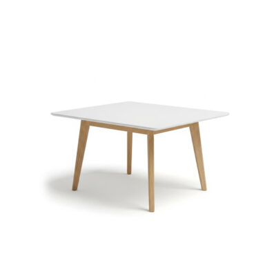 Contemporary Square Center Table with Wooden Legs