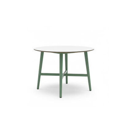Designer Round Center Table with Metal Frame