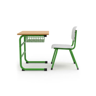 Green Frame Student Classroom Desk