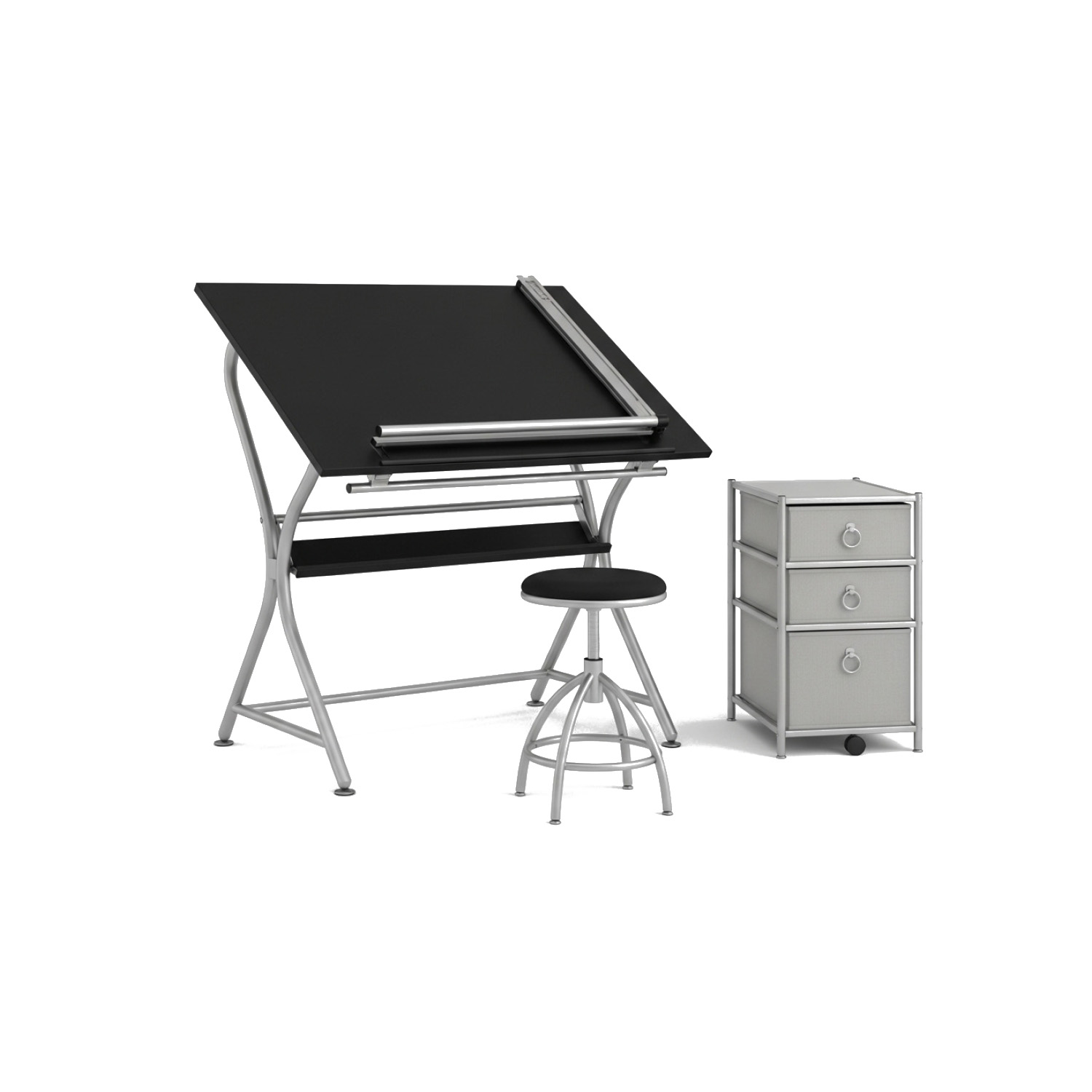 Adjustable Drafting Table with Storage Drawer