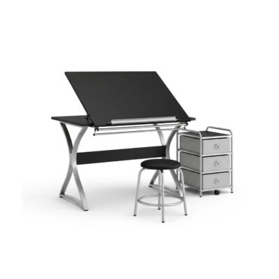 Modern Drawing Desk with Chair for Study Room