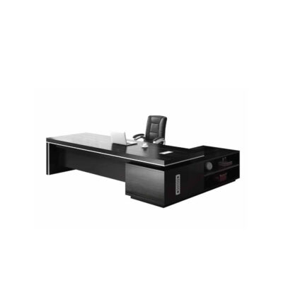 Contemporary Executive Desk with Storage Unit