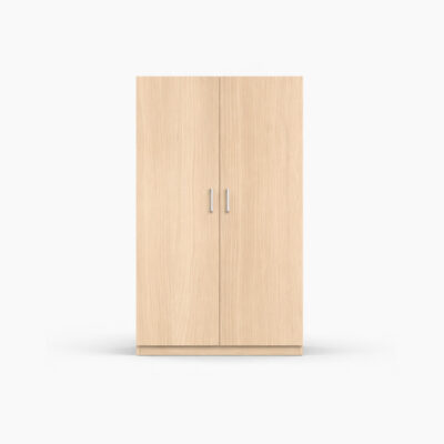 Tall Wooden Office Utility Cabinet