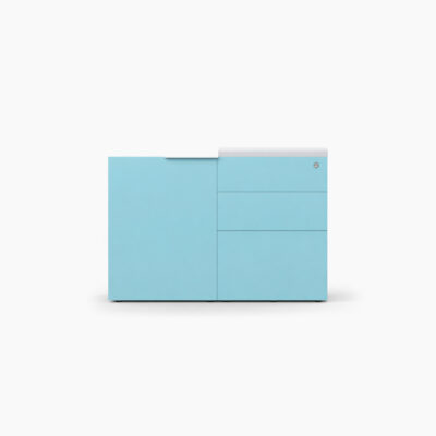 Designer Office Storage Cabinet (Blue Finish)