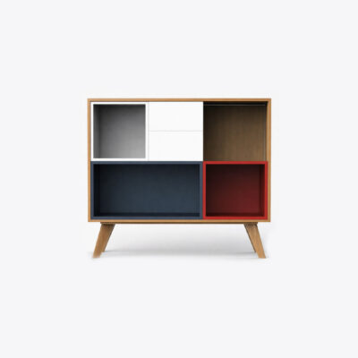 Multi-Compartment Office Storage Cabinet