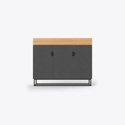 Low Height Office Storage Cabinet (Grey Finish)