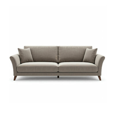 Modern Grey Sofa Set | Elegant Fabric Living Room Sofa