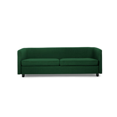 Dark Green Modern Sofa | Minimal Fabric Living Room Sofa