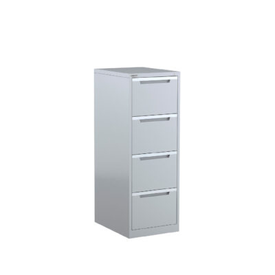 Slim 4 Drawer Steel Filing Cabinet for Compact Spaces