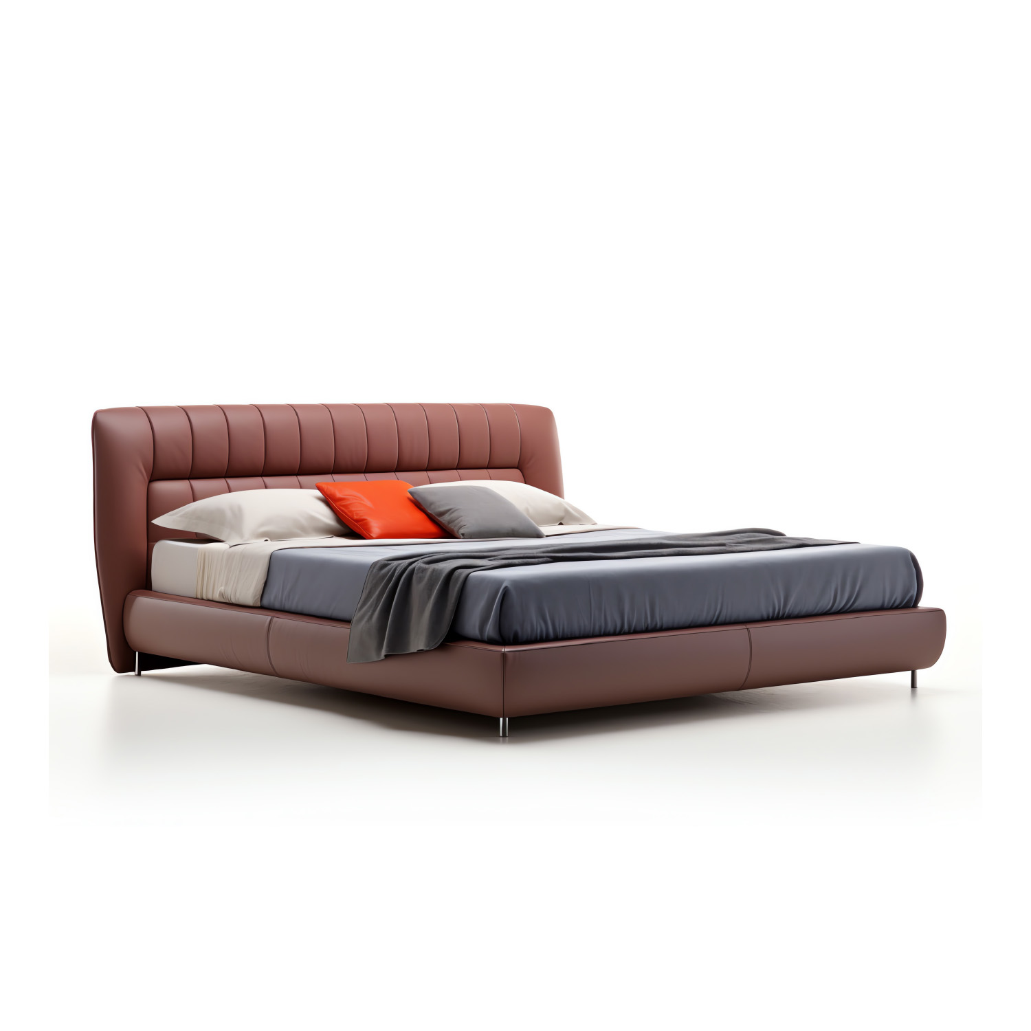 Contemporary Cushion Back Bed Design