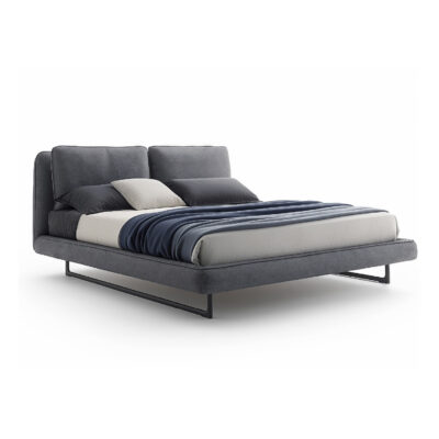 Modern Upholstered Bed with Sleek Design