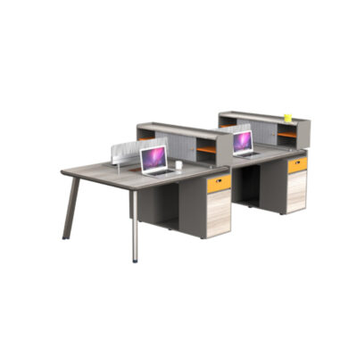 Modular Office Workstation with Storage Units