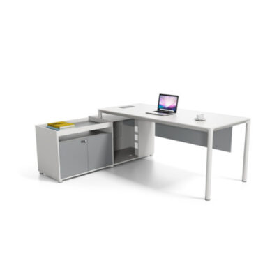 Executive Workstation Desk with Side Storage